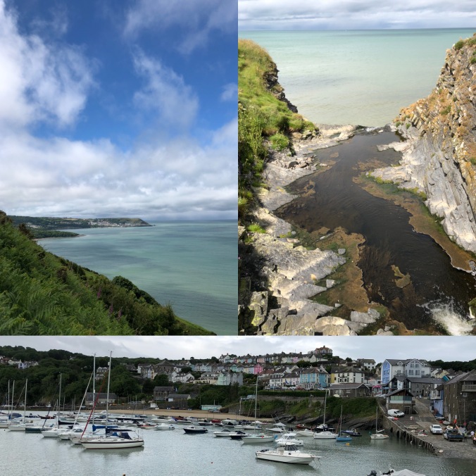 Views Of New Quay, Wales And Nearby Cliffs