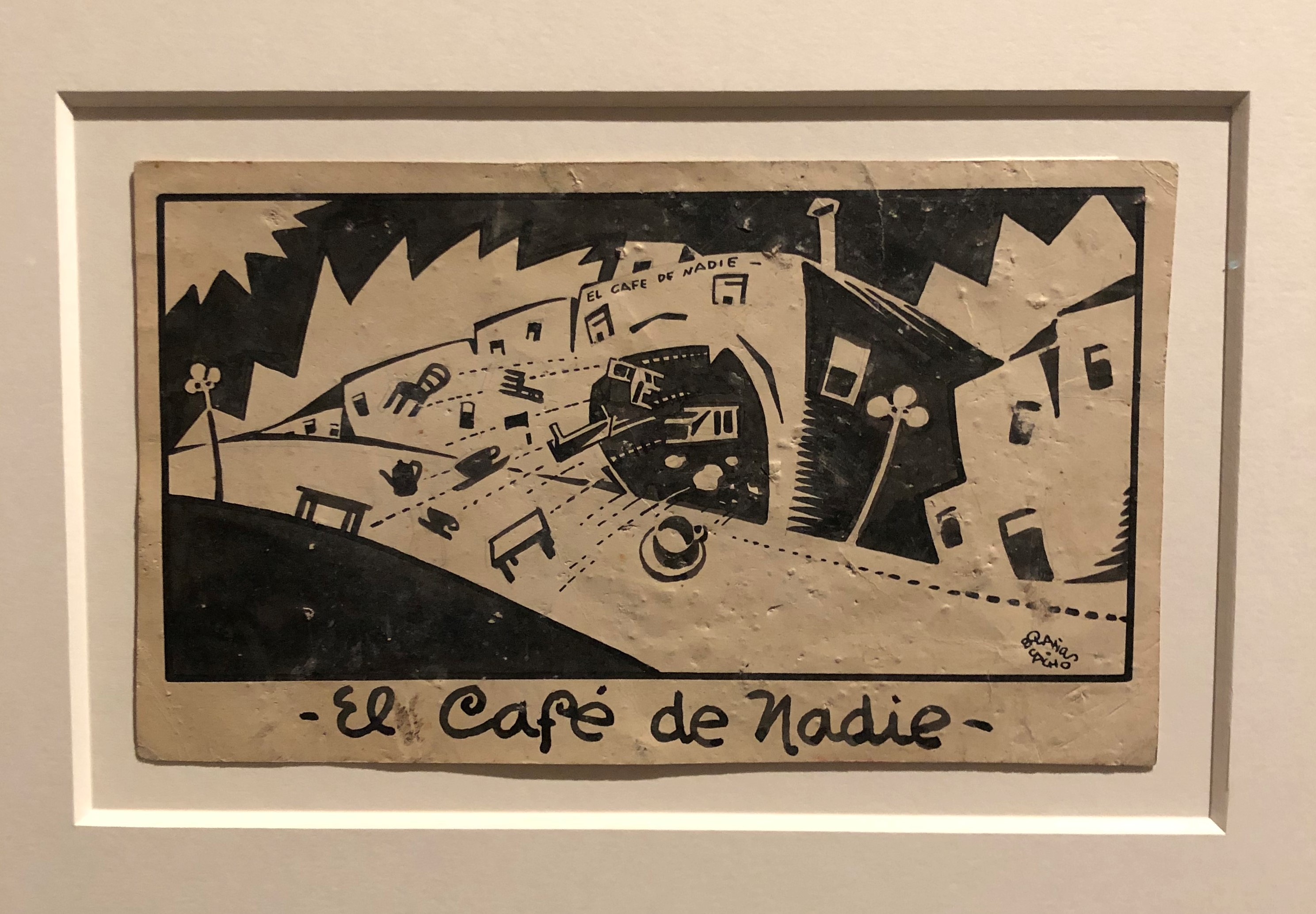 Postcard Showing Cafe De Nadie, Mexico City