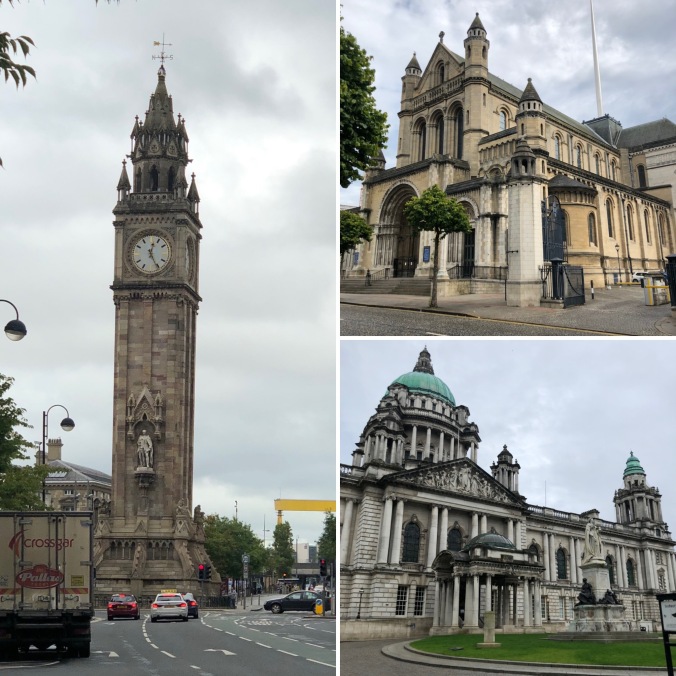 Albert Memorial Clock (Yes, It Really Is Leaning Over), St Annes Cathedral And Belfast City Hall